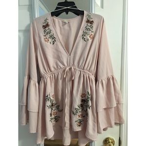 Floral boho style top